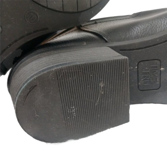 Time and Tru Leather Slouch Tall Boots Size 10 - Picture 13 of 14